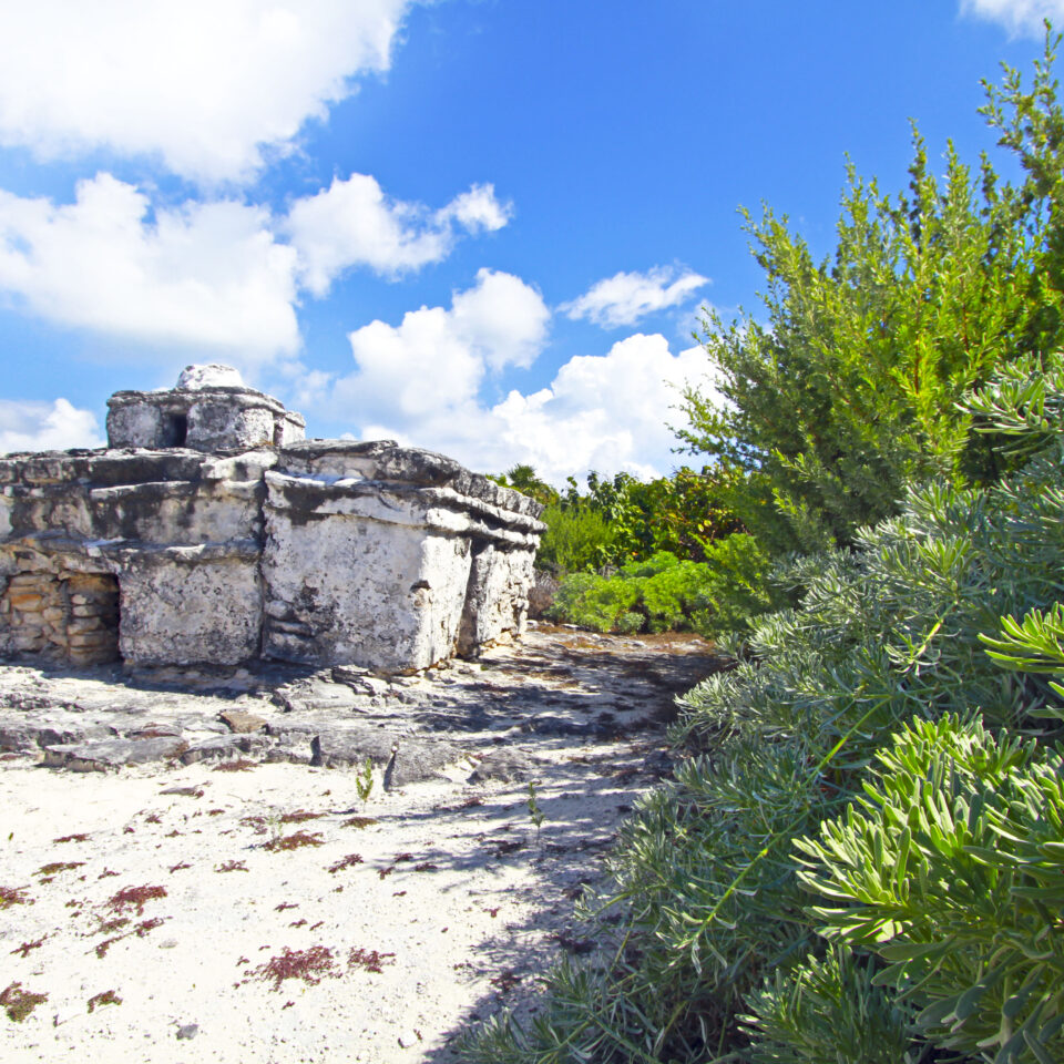 Imagen ruina el caracol cozumel, punta sur cozumel, zona arqueologica, los mayas cozumel