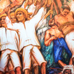imagen que ilustra la guerra de castas del mural de Elio Carmichael